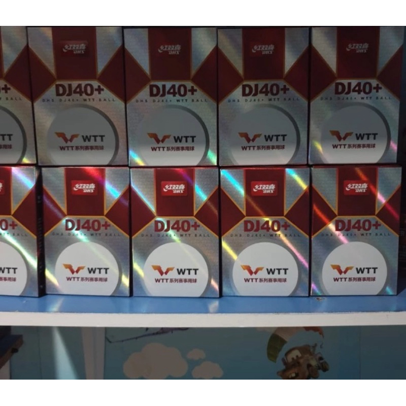 Bola Tenis Meja 3 bintang DHS WTT baru Original 100 persen