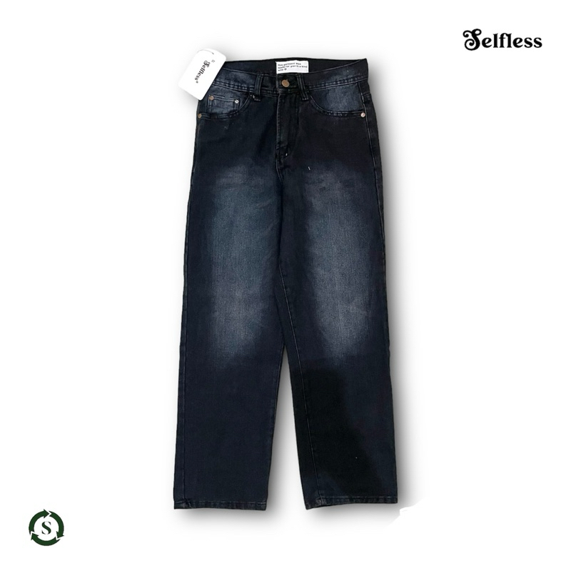 Selfless Celana Panjang Jeans Washed Loose Fit Pria