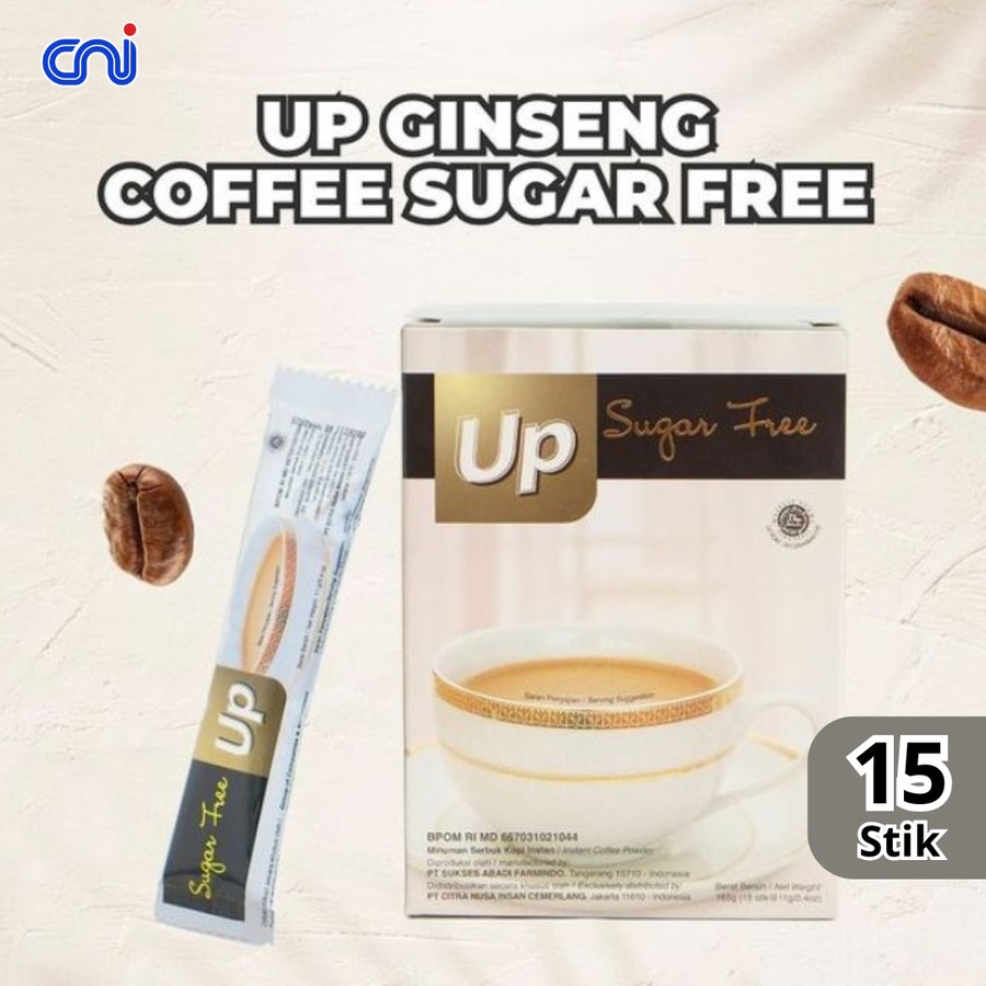 

Up Ginseng Coffee Sugar Free Kopi Ginseng Tanpa Gula