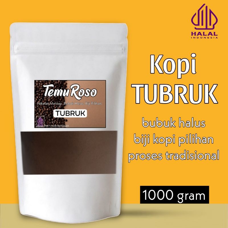 

BUBUK KOPI TUBRUK ASLI 1 KG || TEMU ROSO RASA PREMIUM