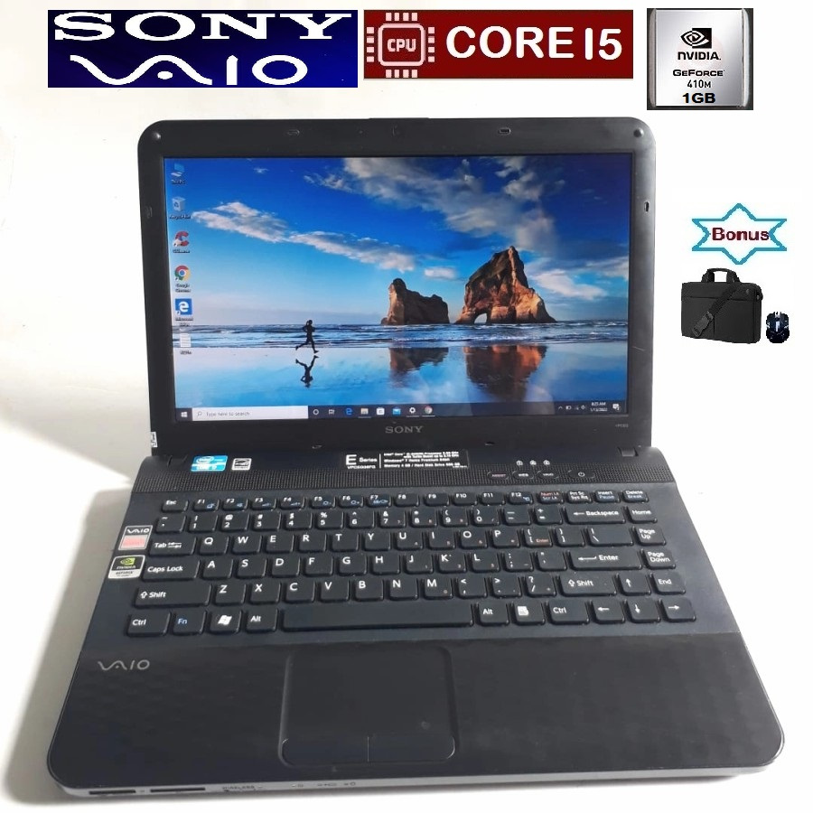 laptop core i5 sony vaio ram 4gb hardisk 500gb bergaransi