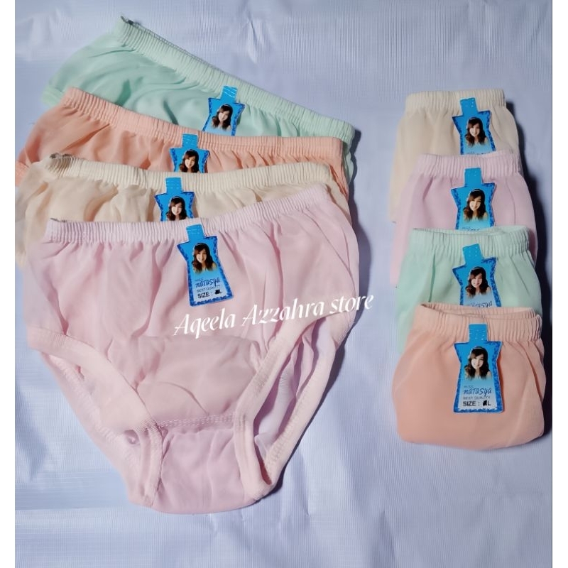 1 lusin celana dalam wanita polos katun murah