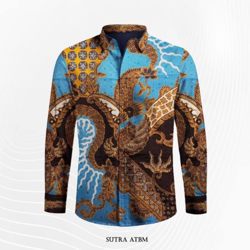 Batik Andini | Bahan Kemeja Batik Sutra ATBM Kemeja Batik Pria Lengan Panjang