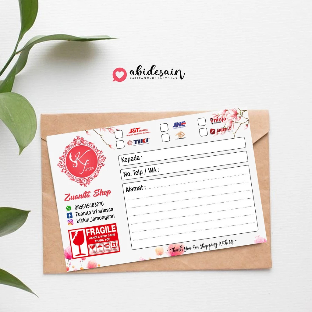 

label pengiriman olshop