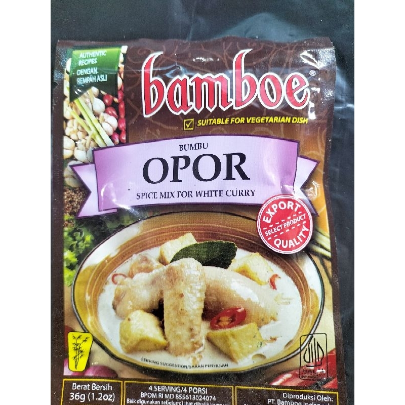 

Bamboo Bumbu Opor Spice Mix For White Curry