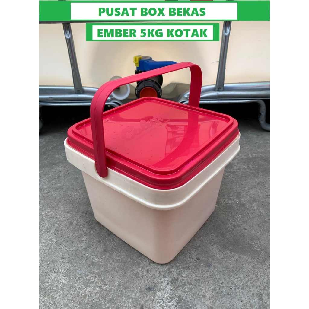 ember bekas es krim 5kg kotak ember bekas ice cream 5kg ember bekas selai 5kg 5liter Plus Tutup