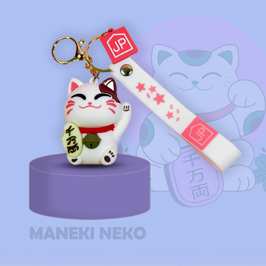 Gantungan Kunci Maneki Neko