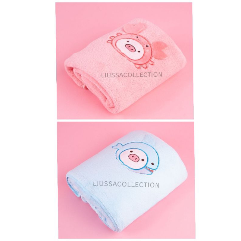 Handuk Miniso - GIGI Jungle Adventure Coral Fleece Towel