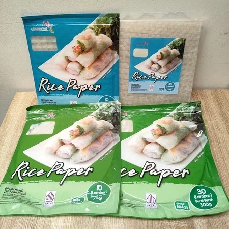 

RICE PAPPER BULAT RICE PAPPER KOTAK 100 GR 200 GR Kulit Lumpia Vietnam Rice Paper rice roll spring