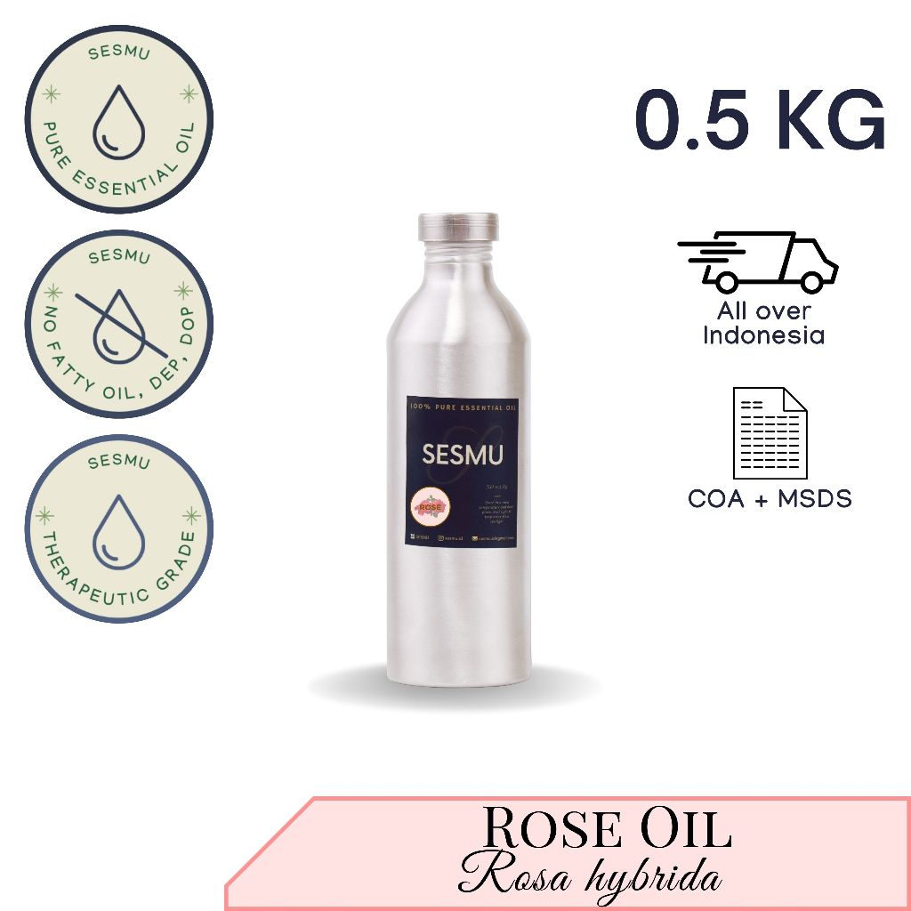 500 GR / 500 ML ROSE (MAWAR) 100% PURE ESSENTIAL OIL / MINYAK ATSIRI