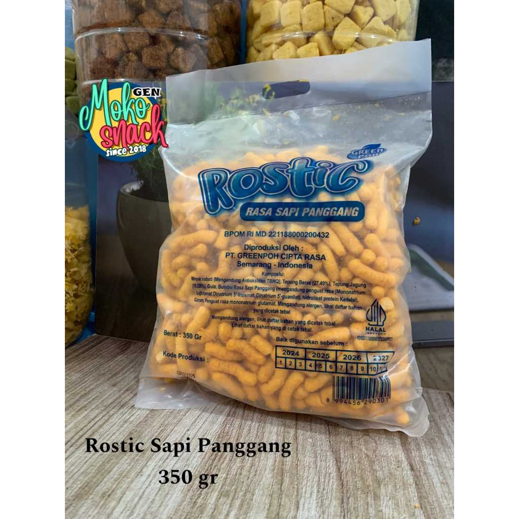 

Rostic Snack Kemasan Rasa Sapi Panggang