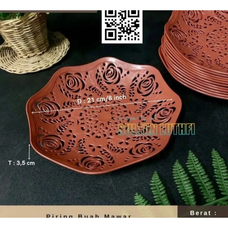 piring plastik motif rotan piring jikin jikin plastik piring rotan plastik