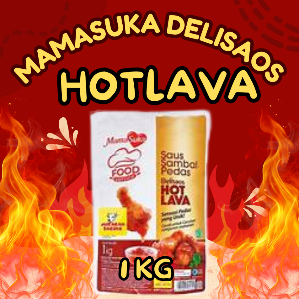 

Saus Hot Lava 1 Kg Saus Sambal Pedas Delisaos HOTLAVA