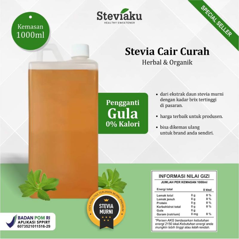 

STEVIA CAIR 500ML - STEVIA LIQUID 0,5 LITER