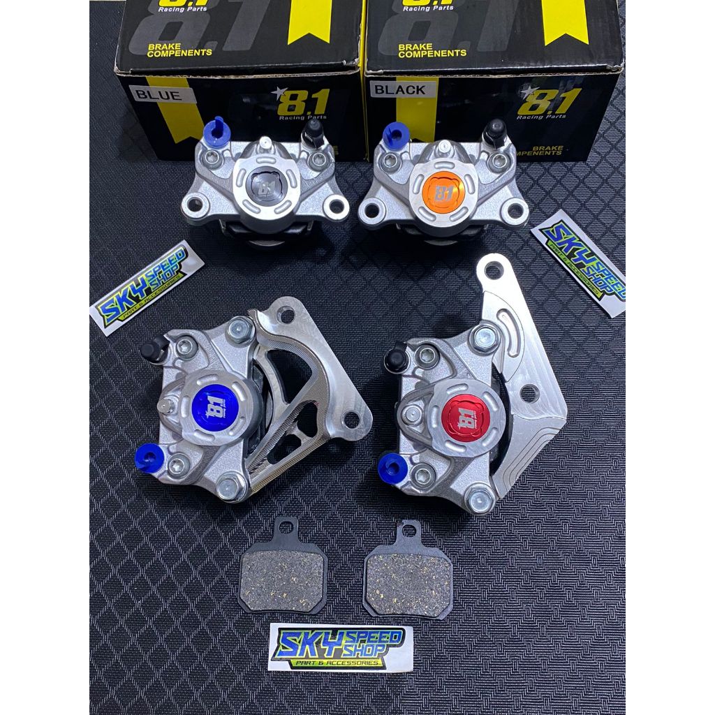 KALIPER + BREKET formula 81 racing part 8.1 jupiter z burhan nouvo piringan CAKRAM DEPAN DISK DIS 2 