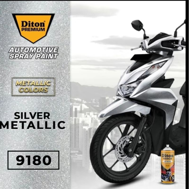 cat semprot DITON PREMIUM 9180 silver metalik 400cc