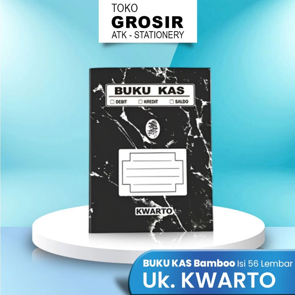 

(LIVE) Buku Kas Kwarto/ Keuangan/ Akutansi Debit Kredit Saldo Bamboo Kwarto Isi 56 Lembar