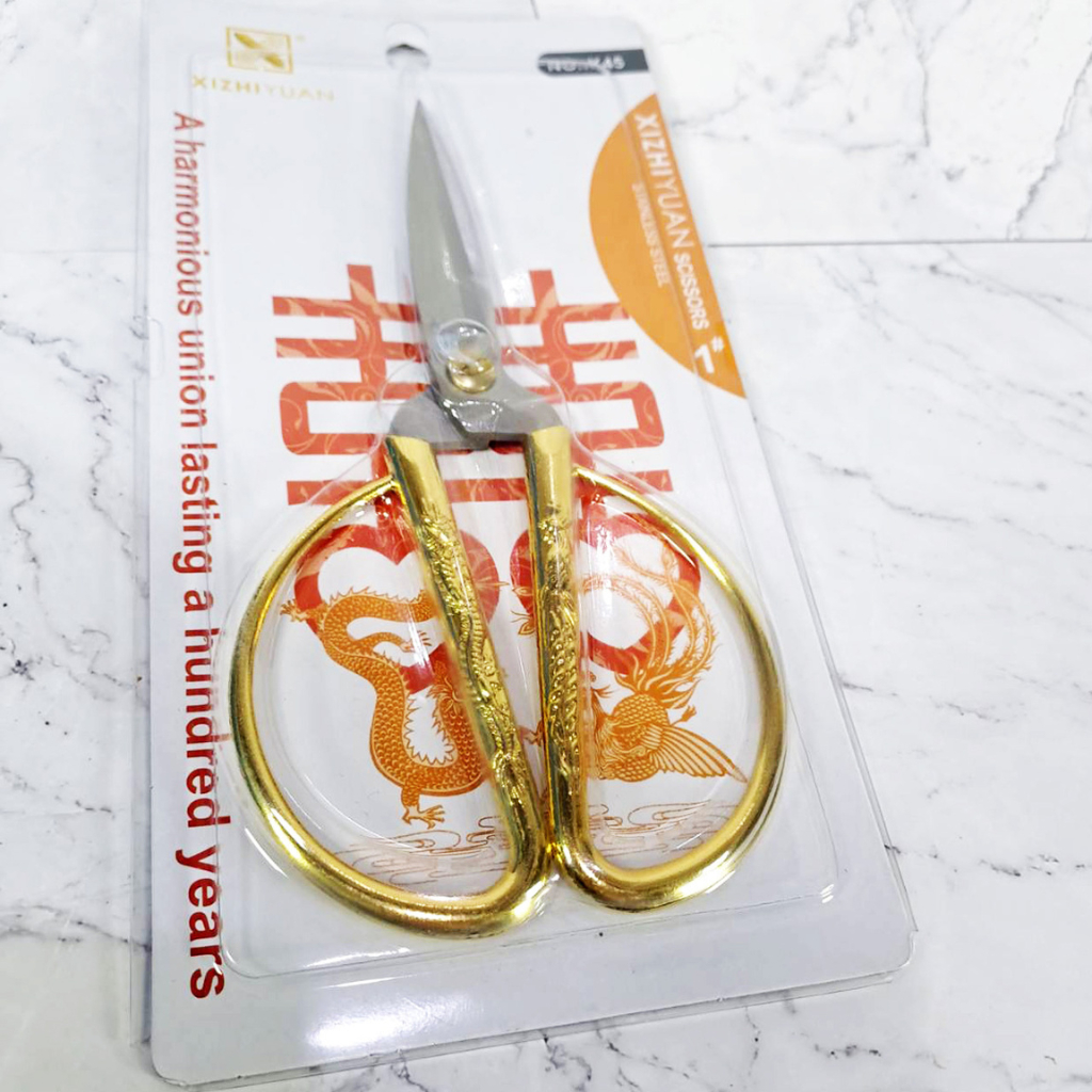 Gunting Pita Peresmian Gunting Emas Xizhi Yuan Scissors Stainless Steel No. K45 – Elegan & Multifung