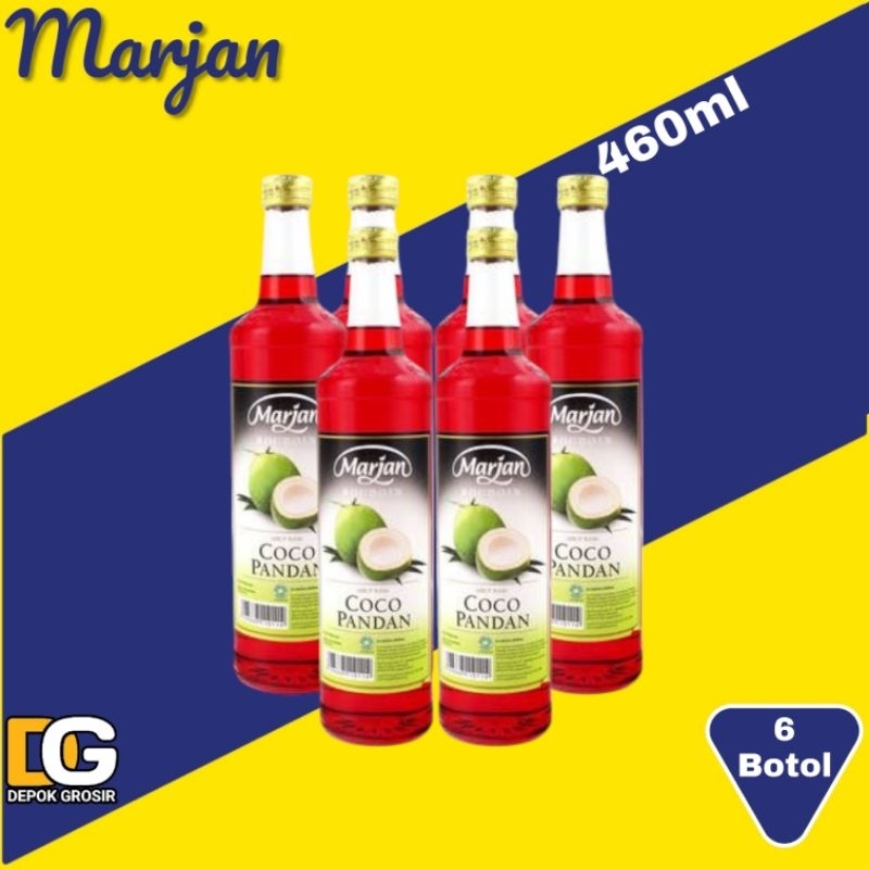 

Sirup Marjan Cocopandan boudoin 460ml 6 Botol