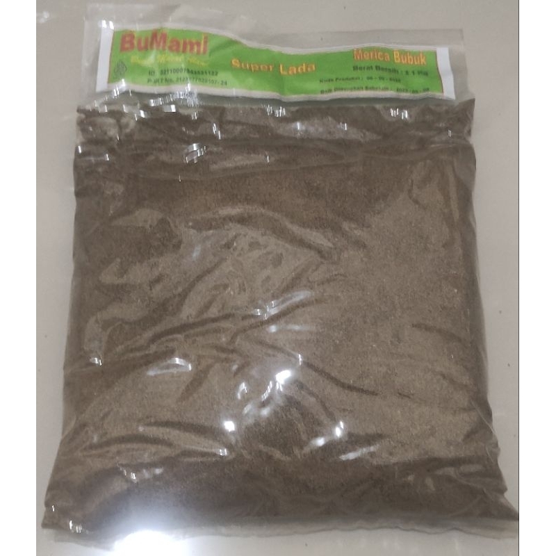 

1 Kg Lada Hitam Bubuk 100% Murni, BuMami