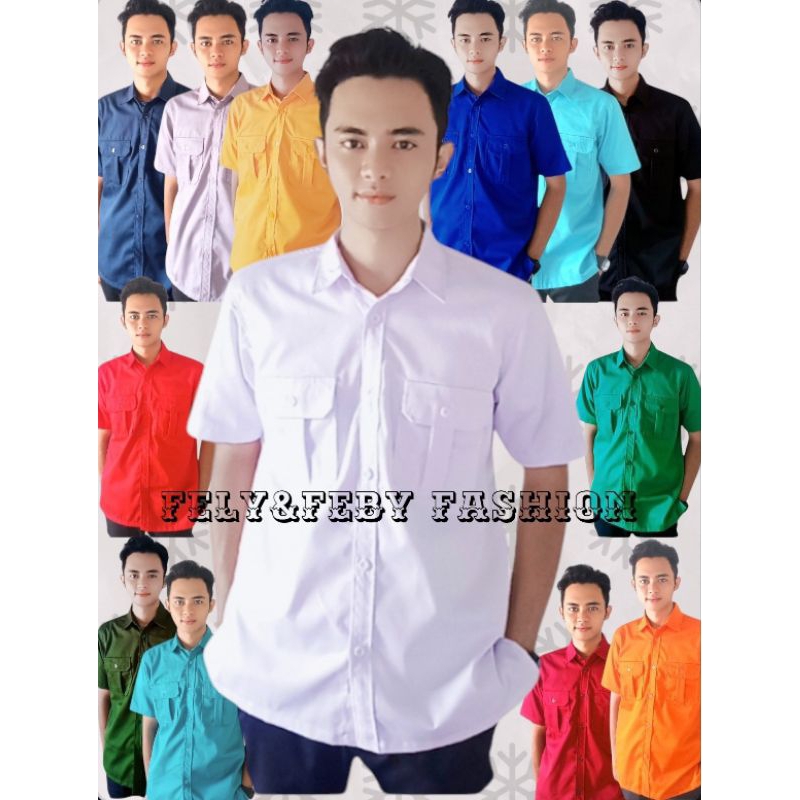 kemeja PDH / PDL Seragam Kerja Dinas Kantor Karang Taruna Lapangan Pabrik PT CV Safety Wearpak Tanga