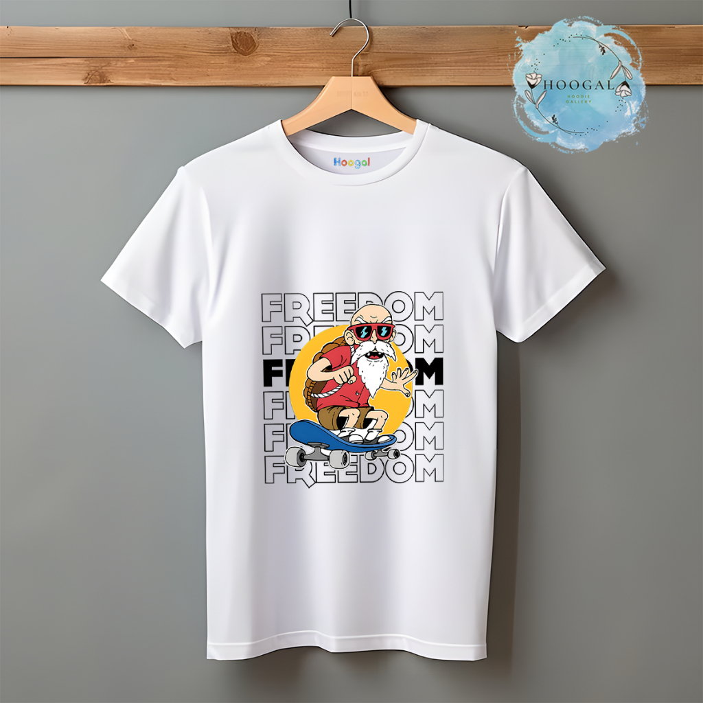 Hoogal Kaos Motif Frieedom kaos Distro 20s Sablon DTF