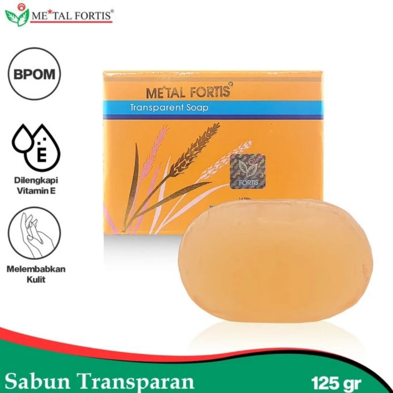 Metal Fortis Sabun vit E Transparan 125gr