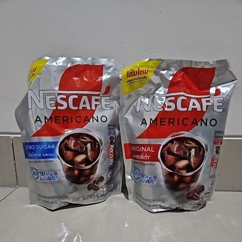 

nescafe americano sachet thailand original zero sugar