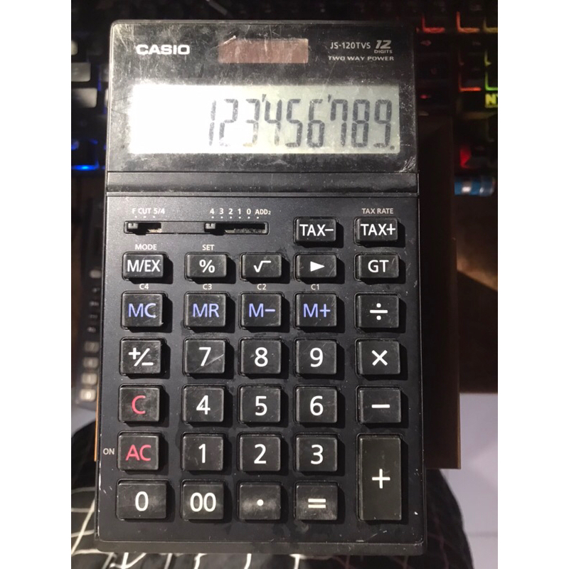 

calculator Casio js-120TVS, normal.