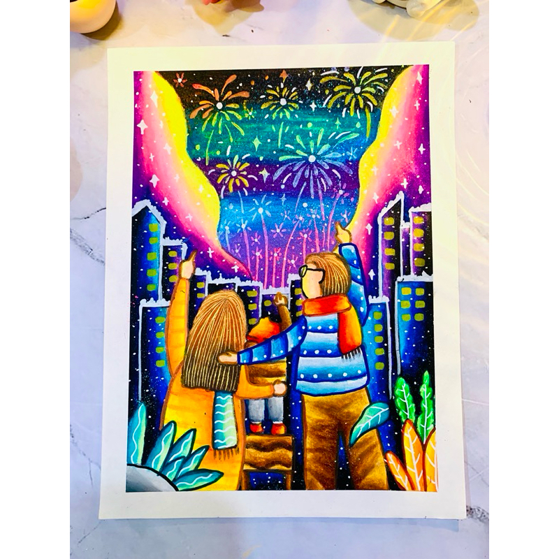 

NEW YEAR’S EVE ORIGINAL ARTWORK by Miss Nala Art Studio