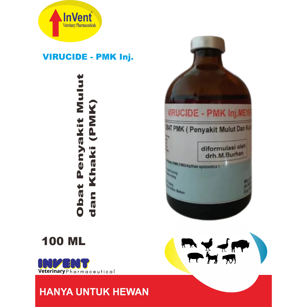 Virucide PMK inj meyer Obat Penyakit Mulut dan Kuku SAPI