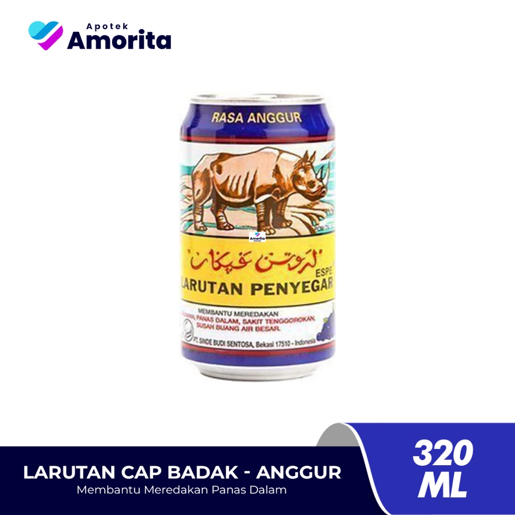 

LARUTAN Cap Badak Kaleng Rasa Anggur - 320 ml