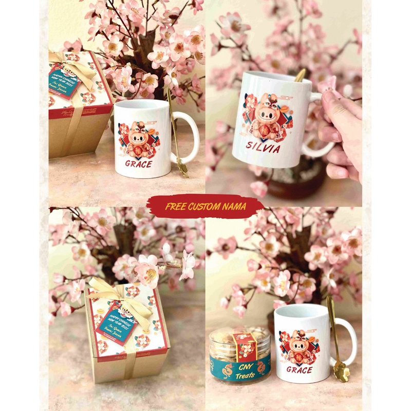 Personalized Ceramic Mug FULL SET • CNY IMLEK HAMPERS 2025 • CNY Hampers & Gift • Parcel Xincia • Pe