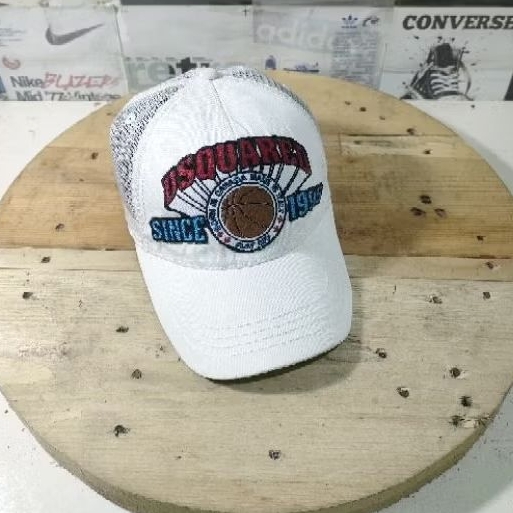 TOPI SECOND JARING DSQUARED PUTIH