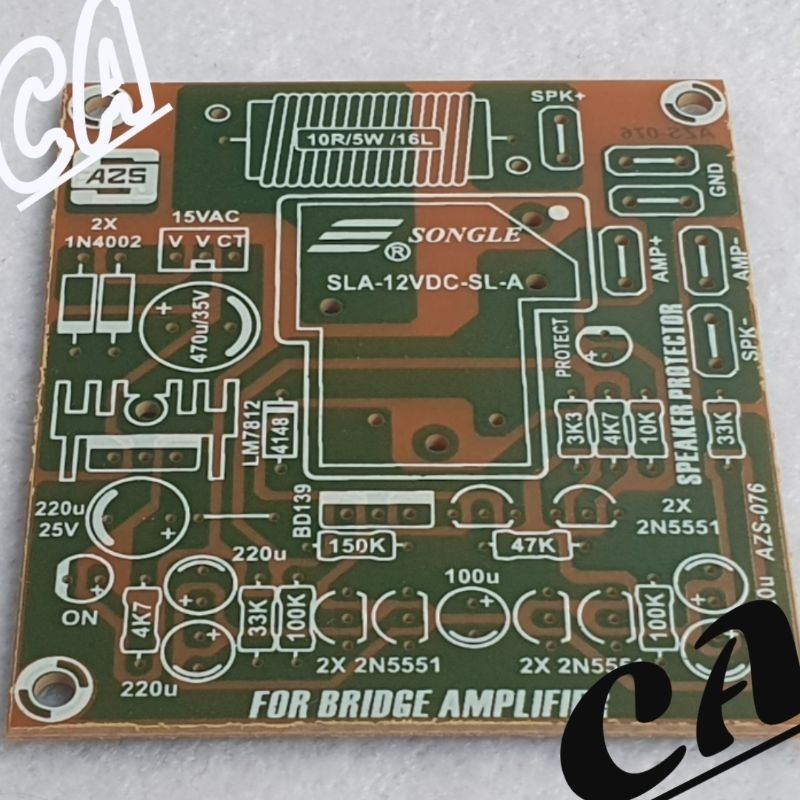 PCB SPEAKER PROTEKTOR BTL BRIDGE SPEAKER PROTECTOR BYL BRIDGE