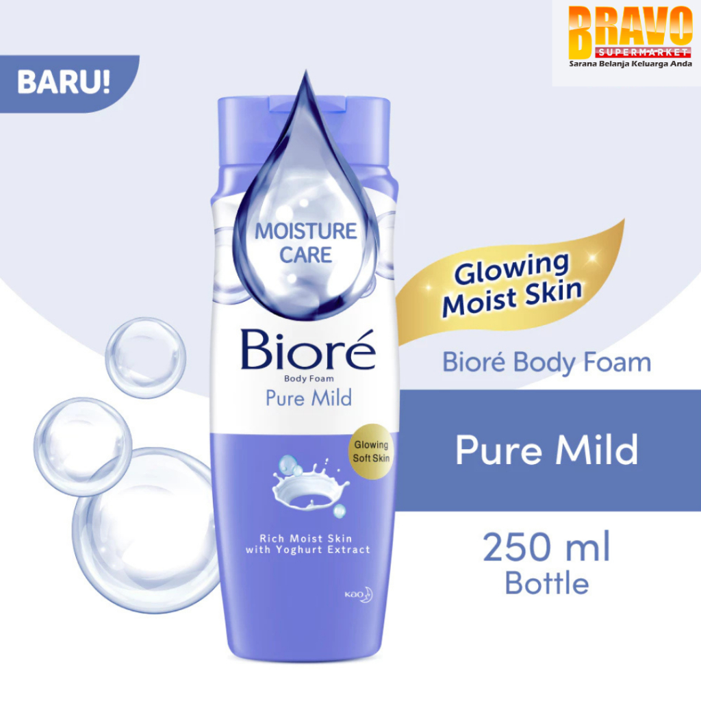 Bravo Bojonegoro - Biore Beauty Sabun Mandi Cair Pelembab Kulit Botol 250ML - Sabun Cair Body Wash