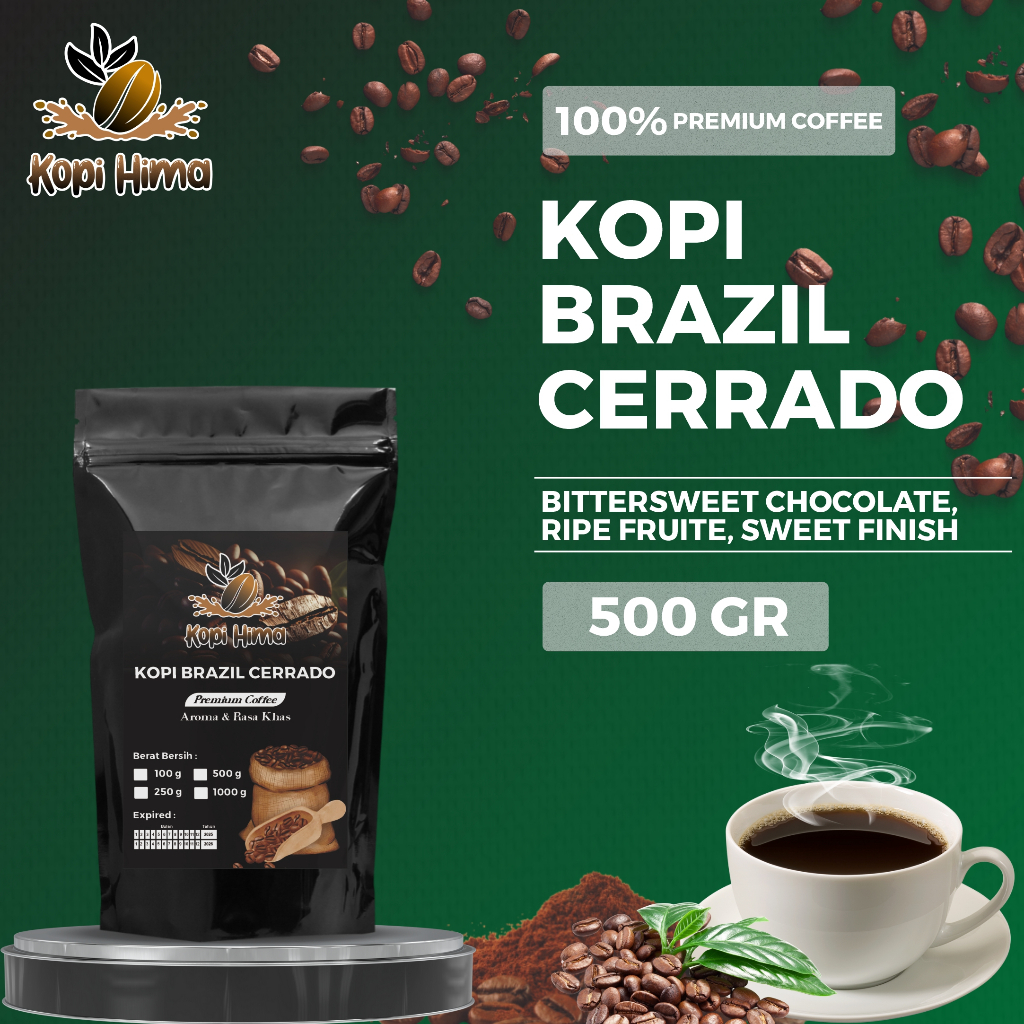 

kopi.hima - bubuk kopi brazil cerrado berat 500 gram premium roasting
