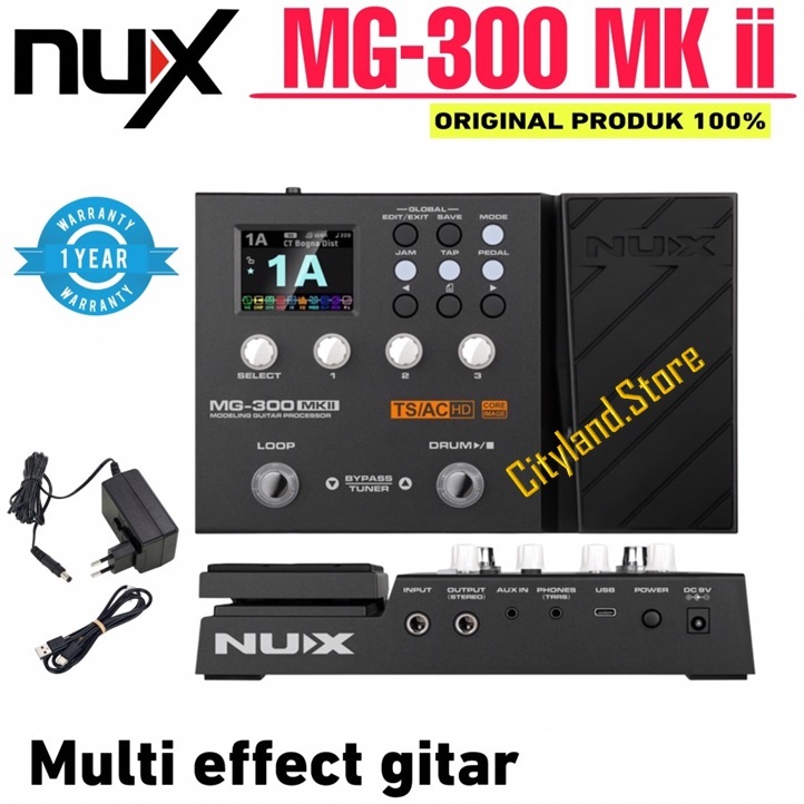 NUX MG300 MK2 Multi Effect Pedal Guitar/ Nux MG-300 Original