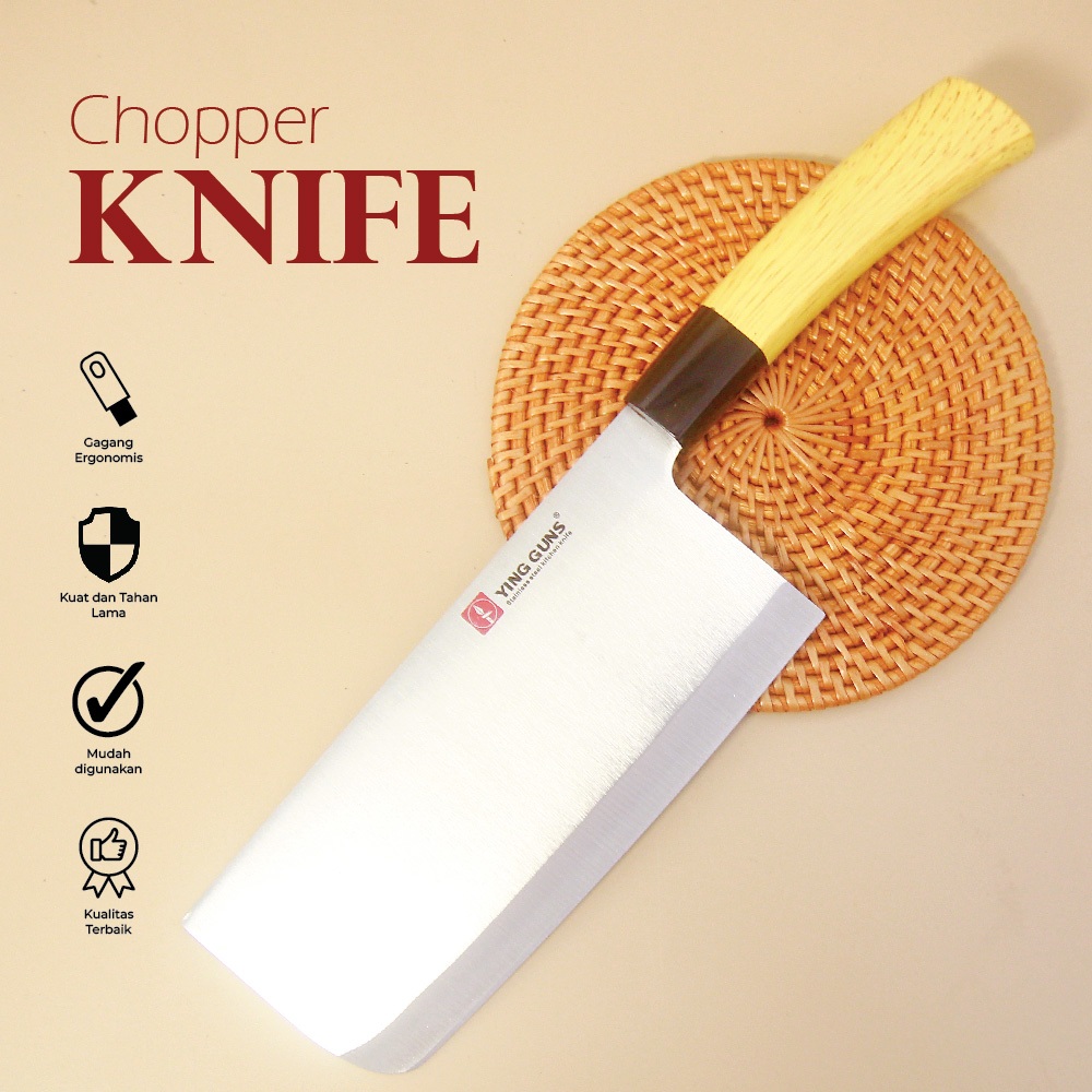 Pisau Daging Besar Pencacah Daging Kitchen Chef Knife Stainless Tajam 30 cm