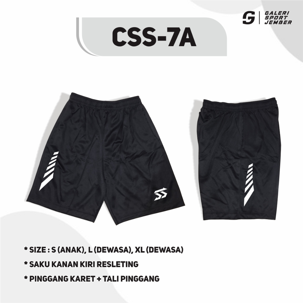 Celana bulutangkis pria bawahan olahraga anak dewasa celana pendek hitam badminton training murah sh