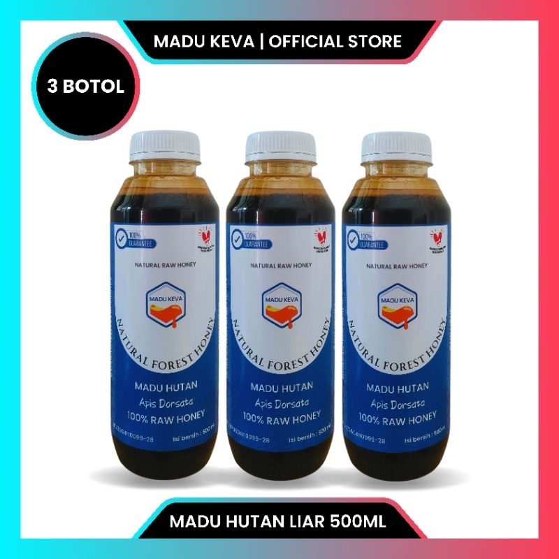 

Madu Keva - Madu Hutan 500ml (3Botol)