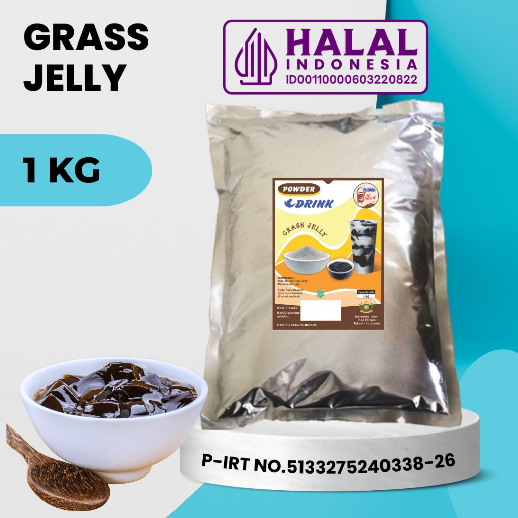 

Powder GRASS JELLY HITAM - Bubuk Minuman Rasa 1 KG - JELLY HITAM | Topping Minuman |