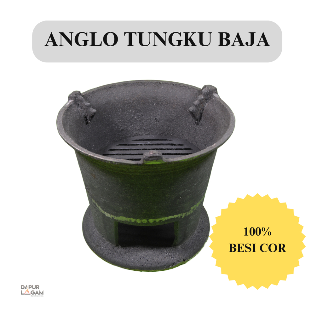ANGLO TUNGKU BAJA 23CM - 26CM | TUNGKU ARANG NASI GORENG | ANGLO BAJA COR | TUNGKU ANGKRINGAN