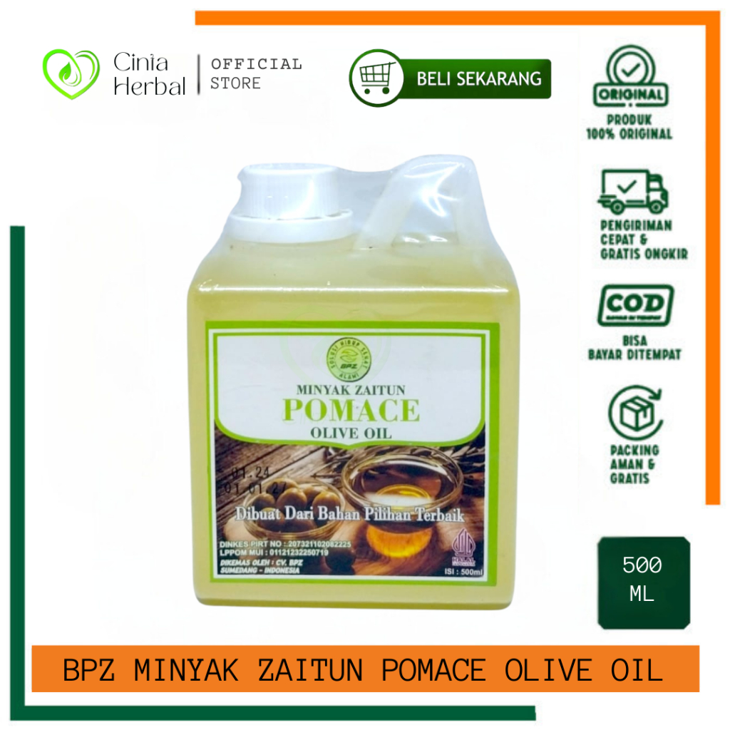 

BPZ Pomace Minyak Zaitun Olive Oil | Pomace 500 Ml