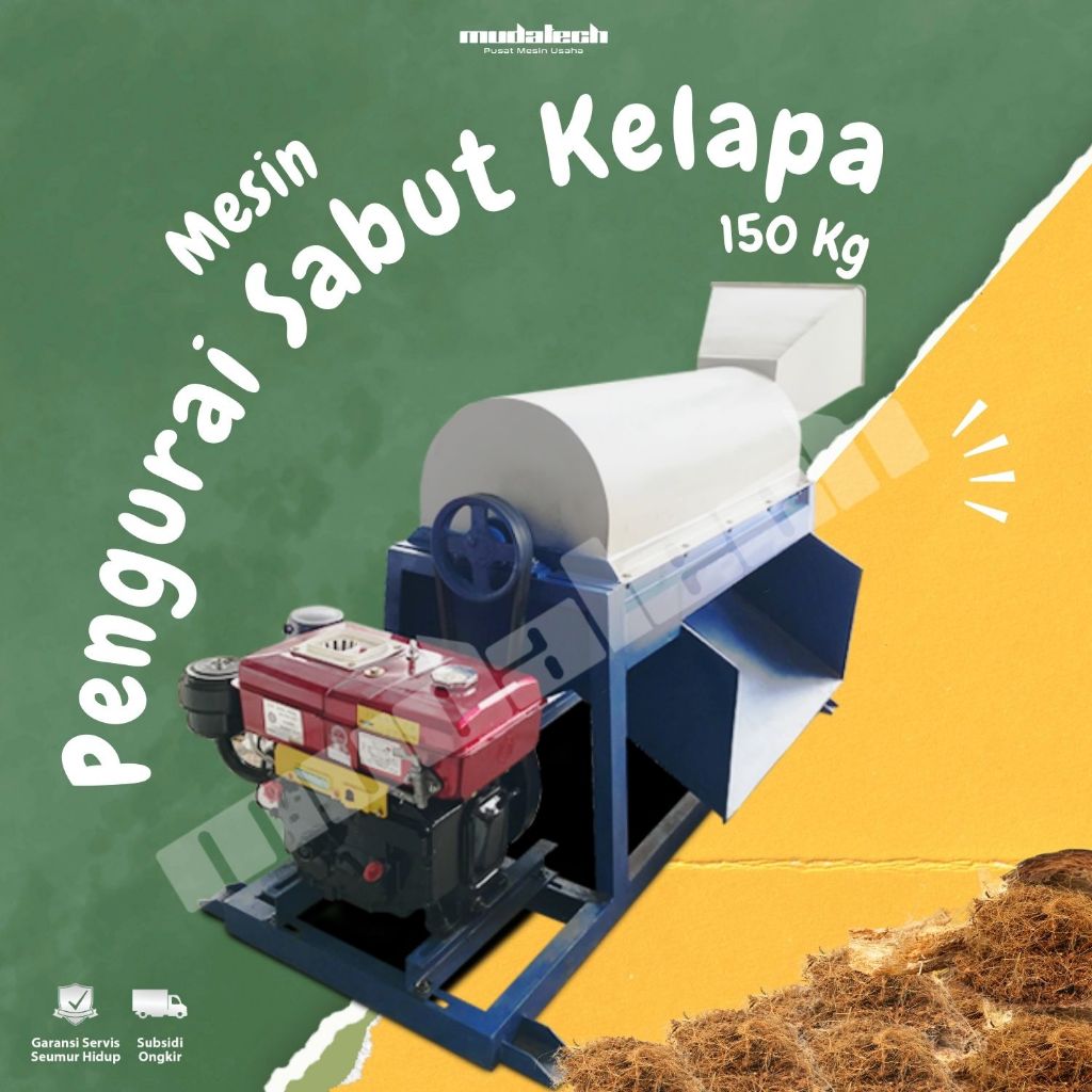Mesin Pengurai Sabut Kelapa Mesin Giling Cocopeat dan Cocofiber