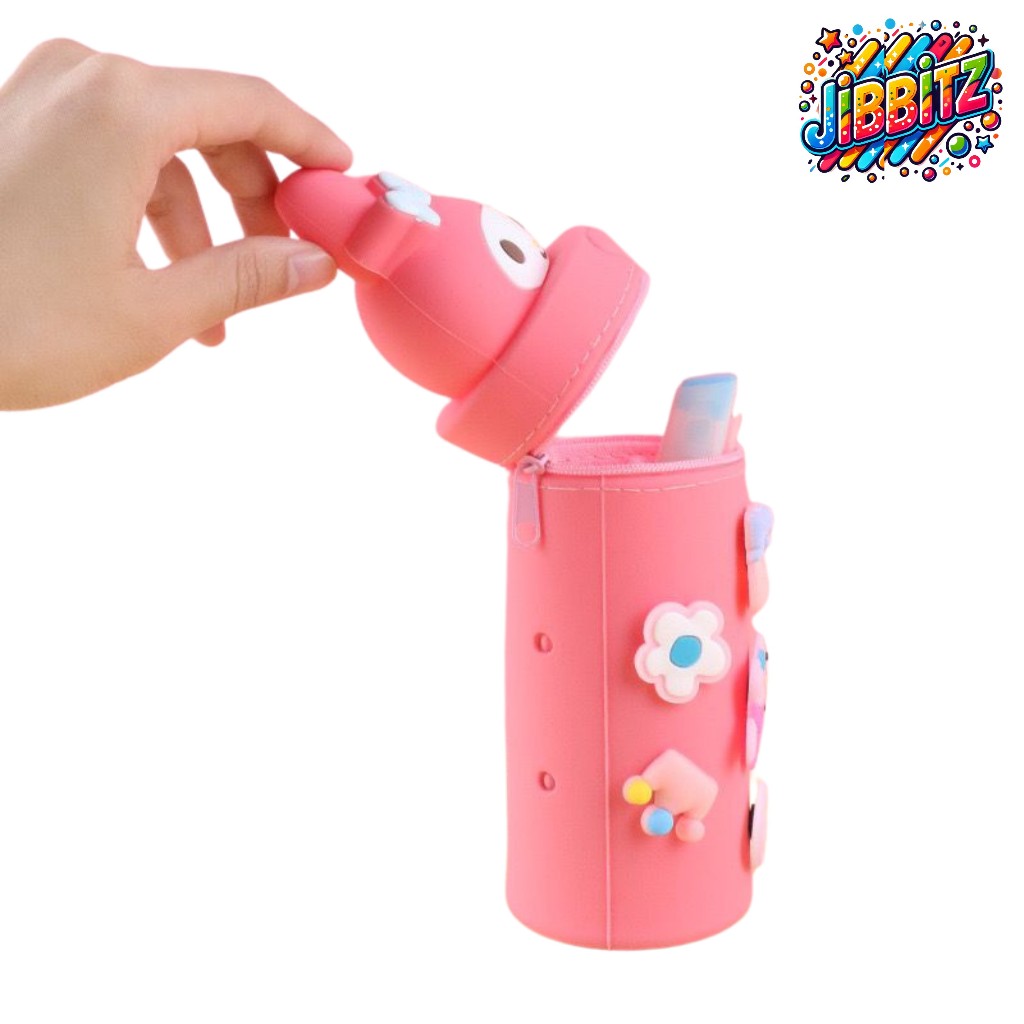 

HenJO Kotak Pensil Silikon JIBBITZ Wanita Dan Anak Karakter Cute