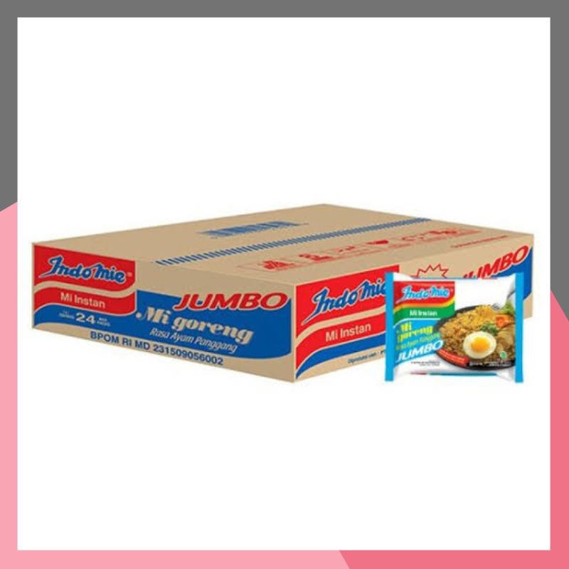 Indomie goreng jumbo ayam panggang Indomie goreng jumbo 1 dus Indomie goreng jumbo 1 karton Indomie 