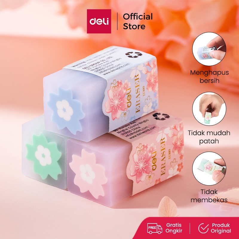 

Deli School Eraser / Penghapus Lucu Gambar Bunga Sakura Tidak Meninggalkan Sampah Hapusan Hasil Sangat Bersih EH309