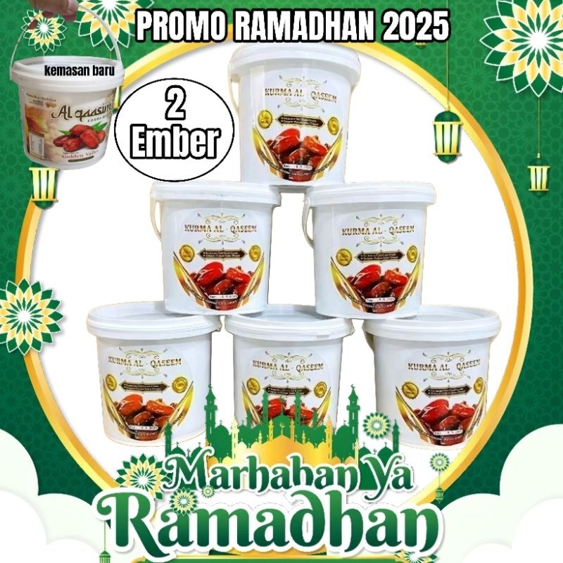 

[ 2 EMBER KURMA ] KURMA AL QAASIM KURMA TEBAL KURMA MANIS NEW 500GR 2PCS exp 2026