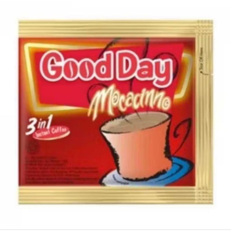 

Kopi good day mocacinno renceng 3in 1 isi 10 × 20 gram